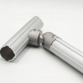 Flexible aluminum lean tube / pipe for warehouse storage racks, aluminum shelving systems